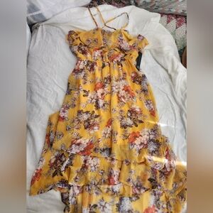 As U Wish Ruffle Hi-Lo Dress